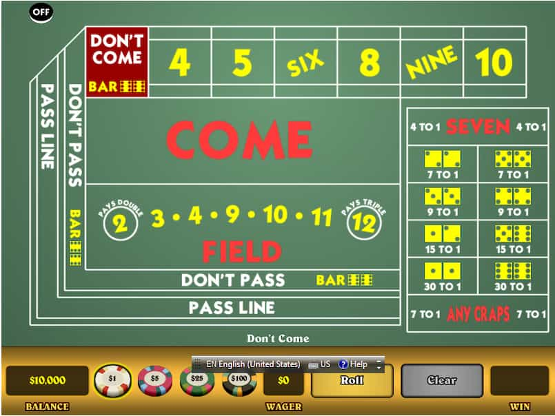 Ghi nhớ kết quả các lần craps